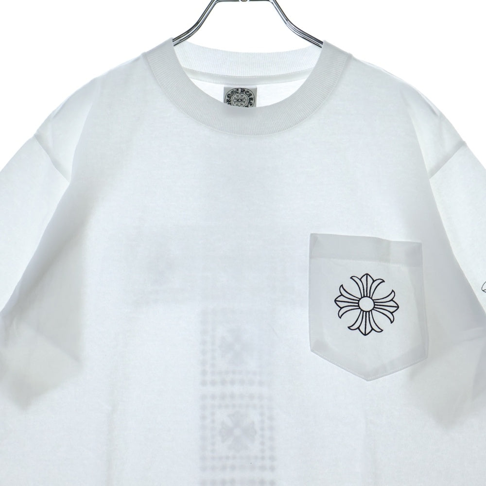 CHROME HEARTS(クロムハーツ) OLD Maribu Framed Cross Tee マリブ限定 フレームクロスプリント 半袖Tシャツ カットソー ホワイト