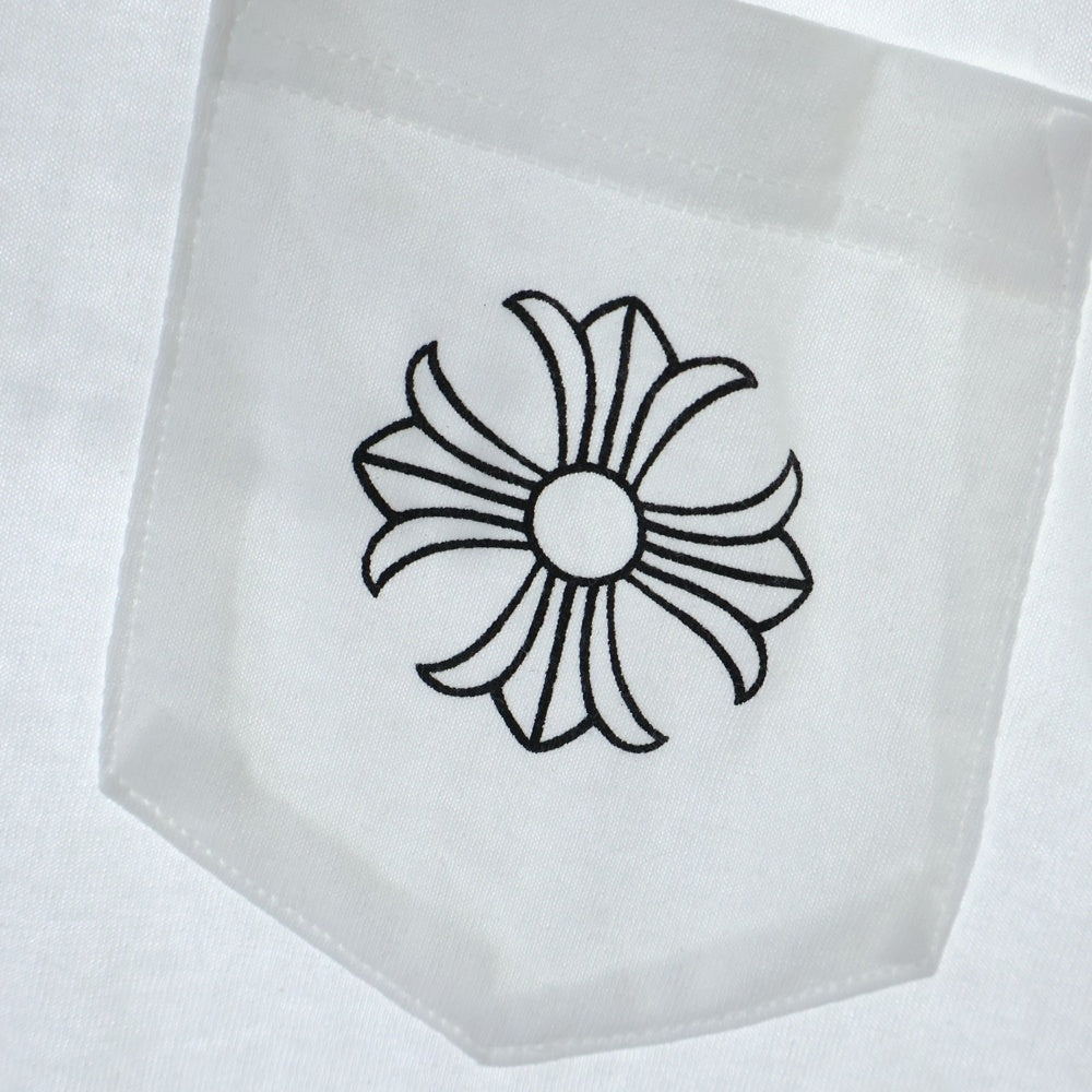 CHROME HEARTS(クロムハーツ) OLD Maribu Framed Cross Tee マリブ限定 フレームクロスプリント 半袖Tシャツ カットソー ホワイト