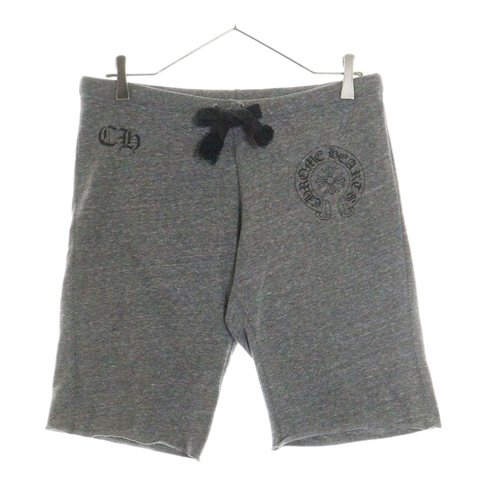 CHROME HEARTS(クロムハーツ) CHロゴ ホースシュープリント スウェットショーツ ショートパンツ ハーフパンツ グレー