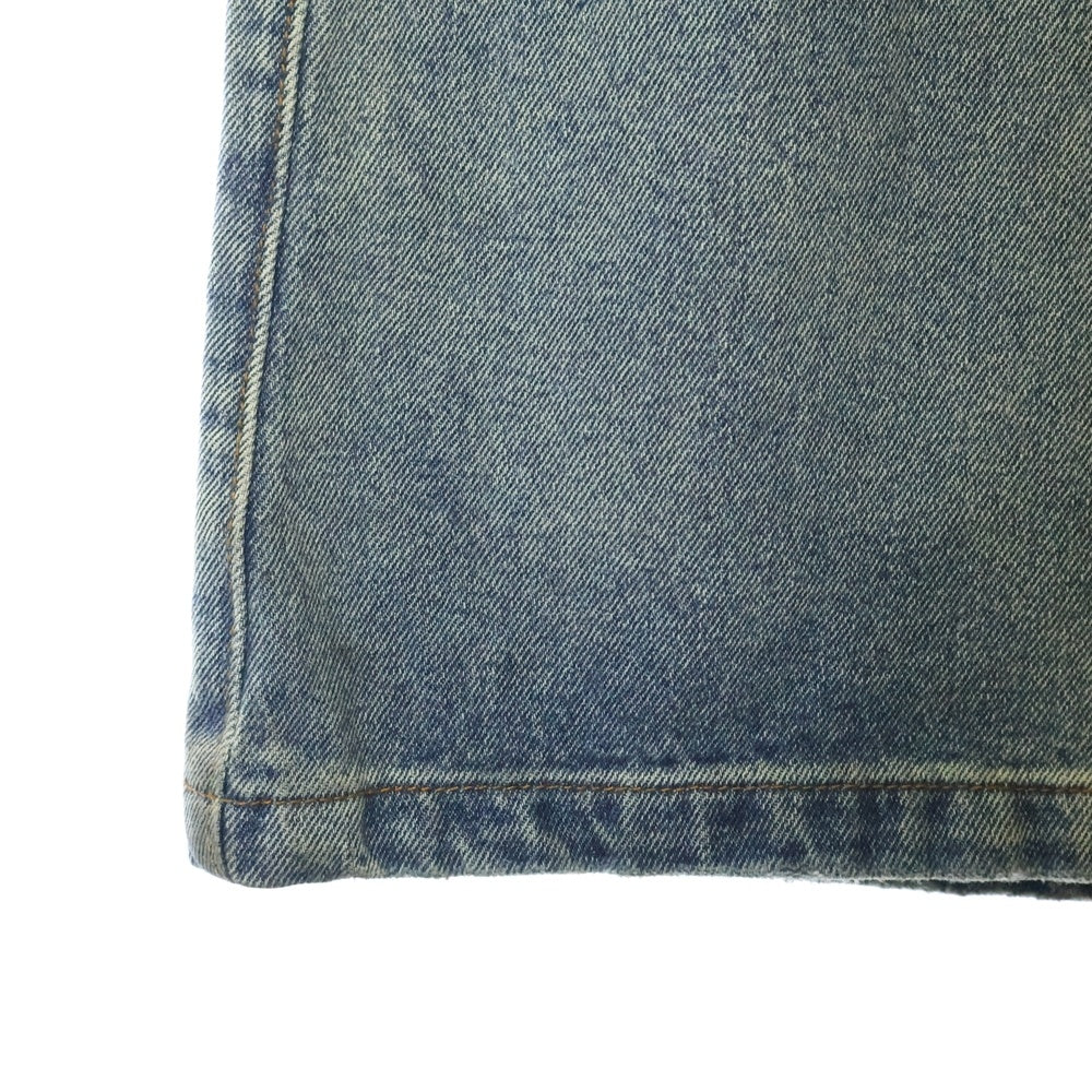 NO/FAITH STUDIOS(ノーフェイスストゥディオス) WAVE VINTAGE DENIM ウェーブヴィンテージフレアデニムパンツ インディゴブルー