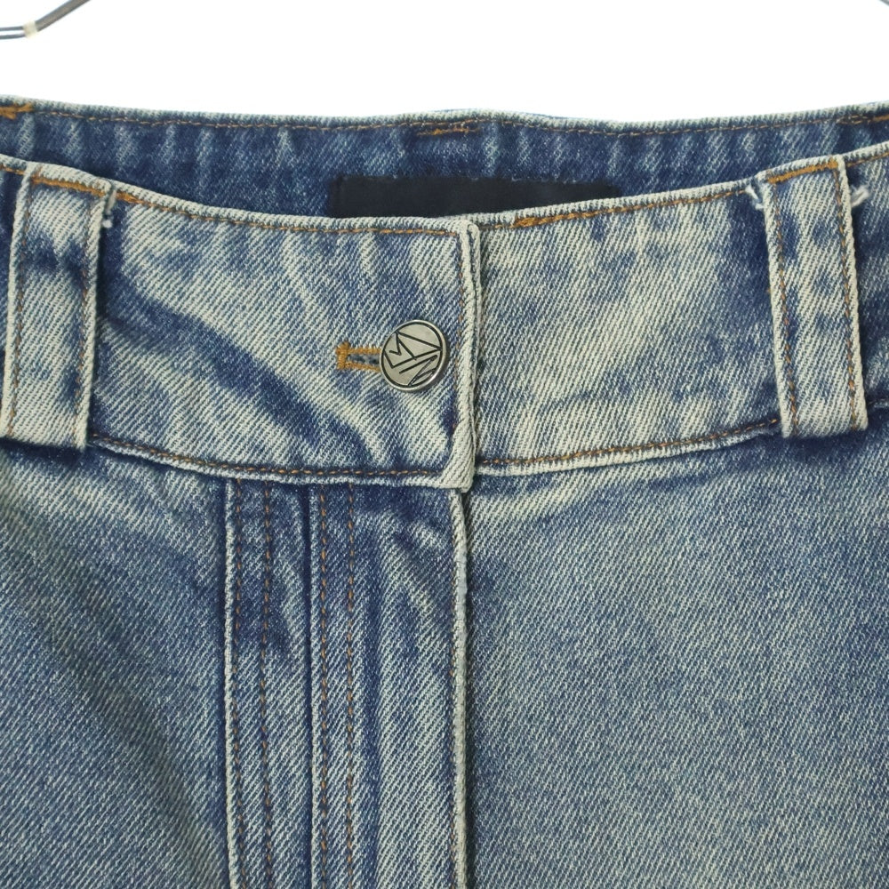 NO/FAITH STUDIOS(ノーフェイスストゥディオス) WAVE VINTAGE DENIM ウェーブヴィンテージフレアデニムパンツ インディゴブルー