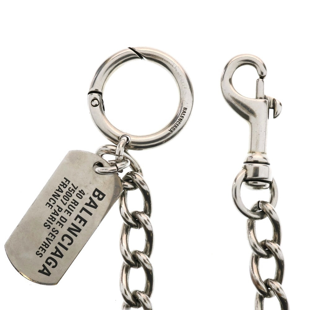 BALENCIAGA(バレンシアガ) Tags wallet chain ロゴタグ付きパンツチェーン ウォレットチェーン シルバー