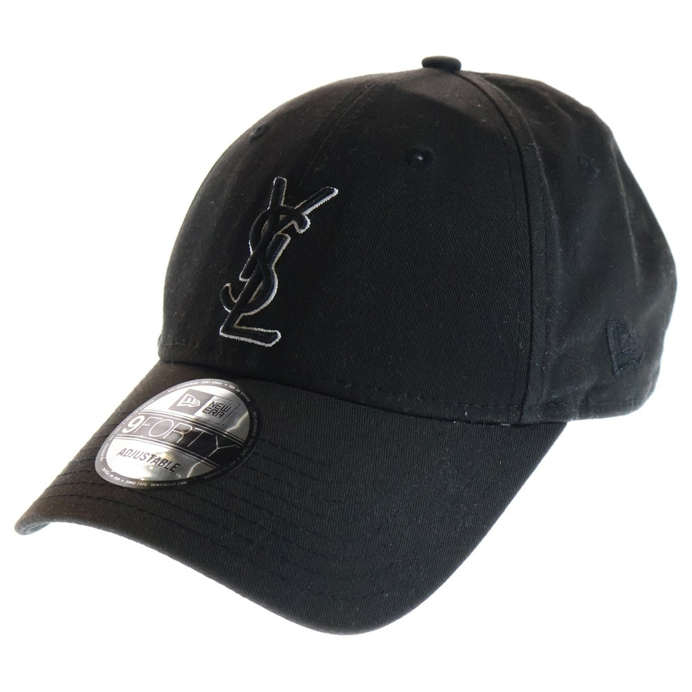 SAINT LAURENT PARIS(サンローランパリ) ×New Era YSL Monogram Cap ニューエラ エンブロイダリーロゴキャップ 帽子 ブラック 687687 YCL36