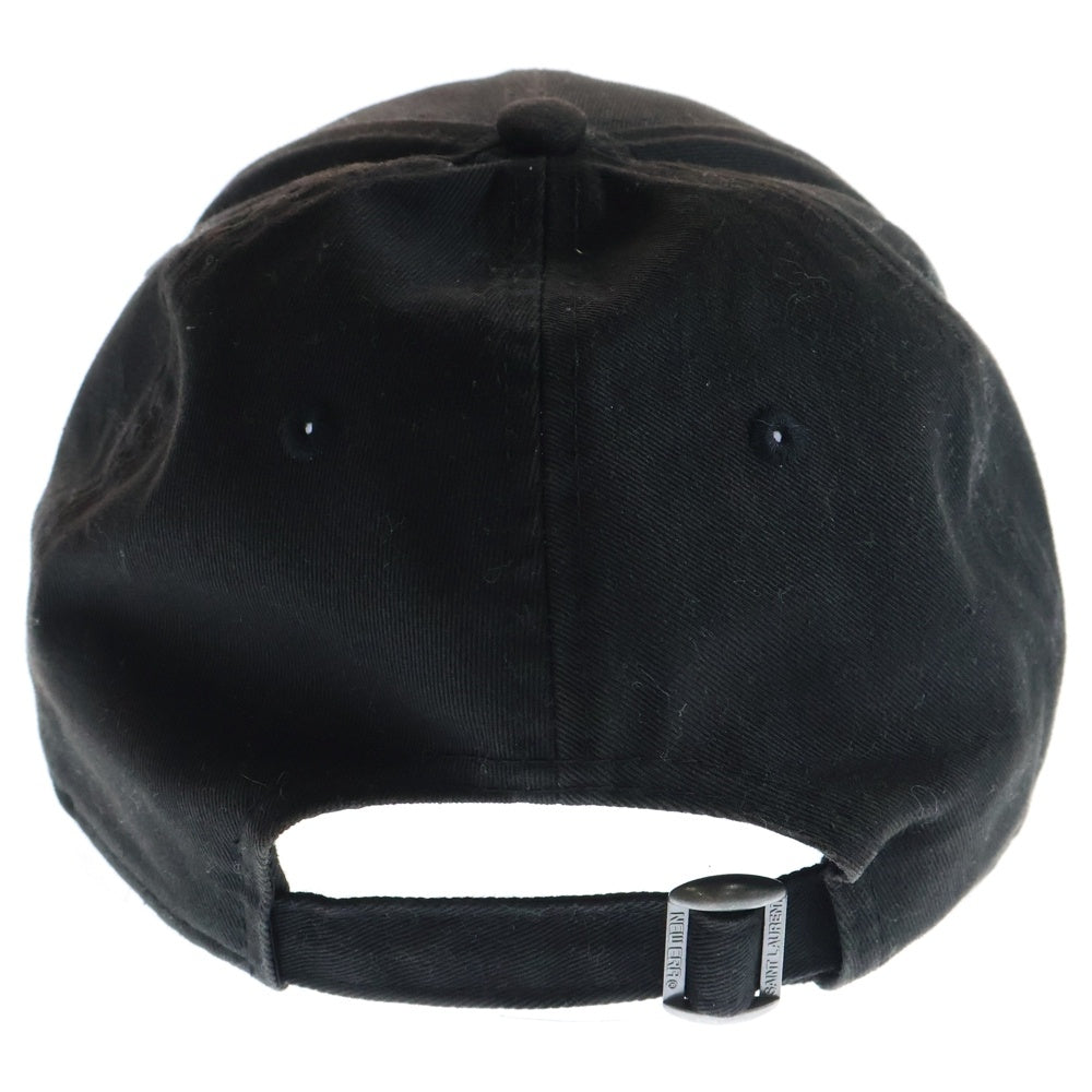 SAINT LAURENT PARIS(サンローランパリ) ×New Era YSL Monogram Cap ニューエラ エンブロイダリーロゴキャップ 帽子 ブラック 687687 YCL36