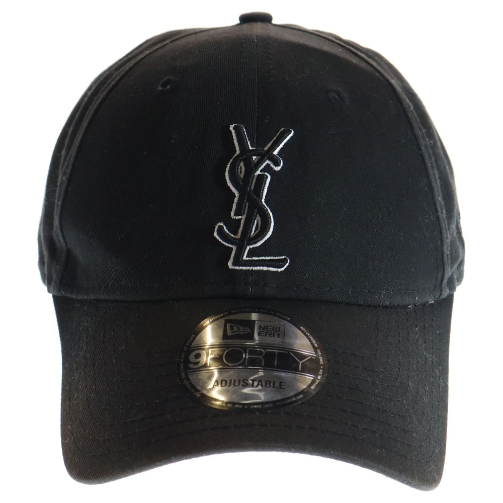 SAINT LAURENT PARIS(サンローランパリ) ×New Era YSL Monogram Cap ニューエラ エンブロイダリーロゴキャップ 帽子 ブラック 687687 YCL36