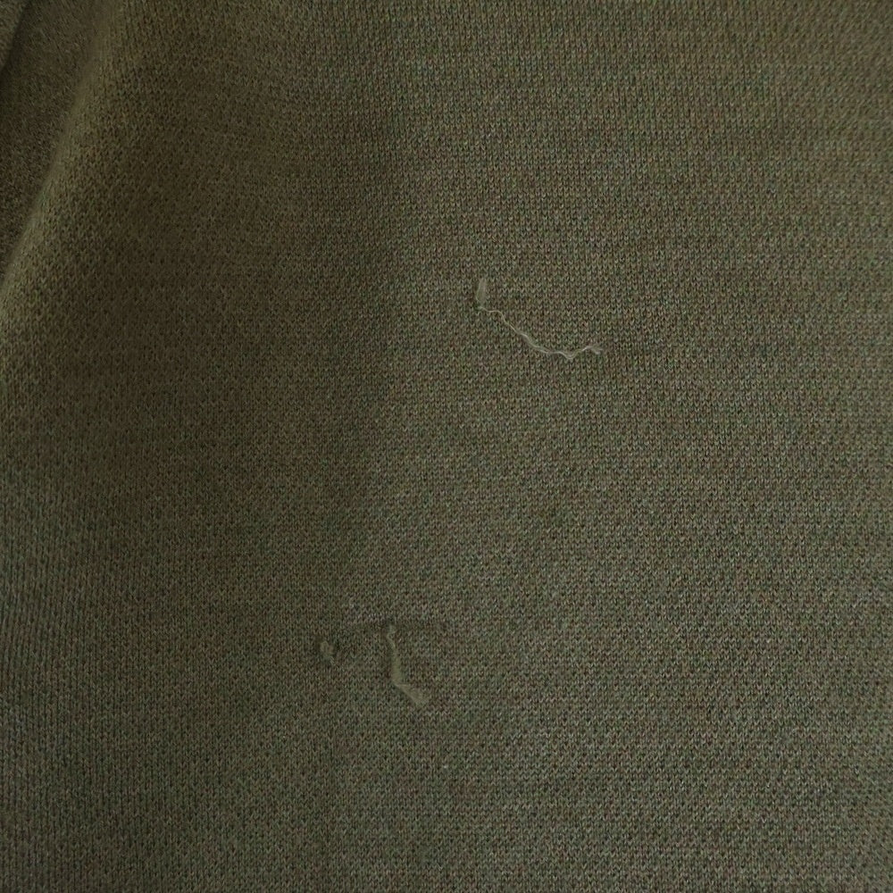 Ermenegildo Zegna(エルメネジルドゼニア) カシミア混 半袖ニットシャツ カーキ UZH9G