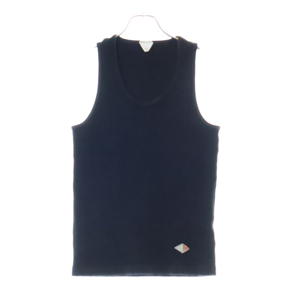 BOTTEGA VENETA(ボッテガヴェネタ) 24AW ロゴパッチ ノースリーブタンクトップシャツ ブラック 799593 V3Z60