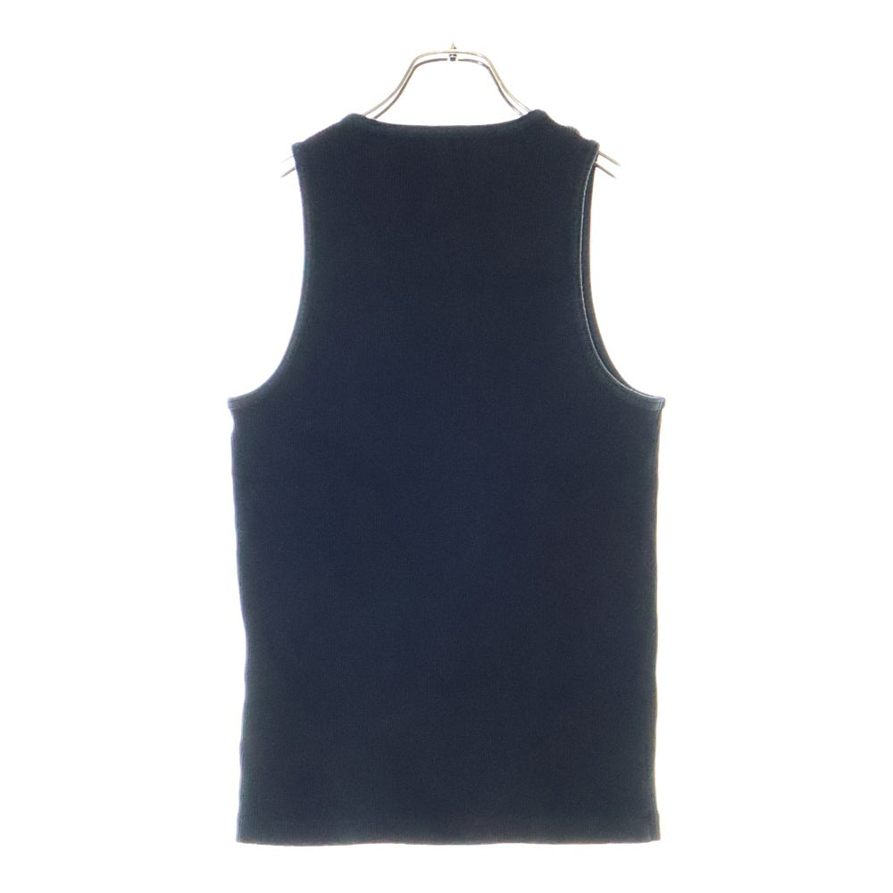 BOTTEGA VENETA(ボッテガヴェネタ) 24AW ロゴパッチ ノースリーブタンクトップシャツ ブラック 799593 V3Z60