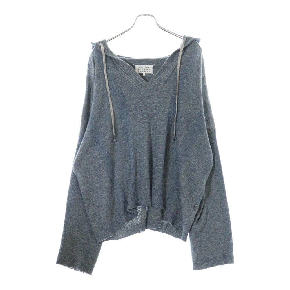Maison Margiela(メゾンマルジェラ) 25SS HOOD SWEAT サマーシネ ニットフーディパーカー ネイビー S50GU0226 M13097