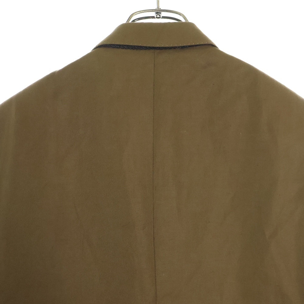 Ermenegildo Zegna(エルメネジルドゼニア) リネン混 2bテーラードジャケット ブラウン 372001