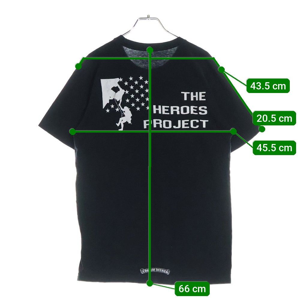 CHROME HEARTS(クロムハーツ) CH T-SHRT THE HEROES PROJECT ヒーロープロジェクト 半袖tシャツ ブラック
