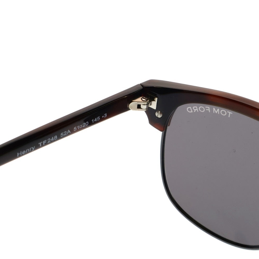 TOM FORD(トムフォード) TF248 Henry サーモントブロー ボストンウエリントン カラーレンズサングラス 眼鏡 ブラウン