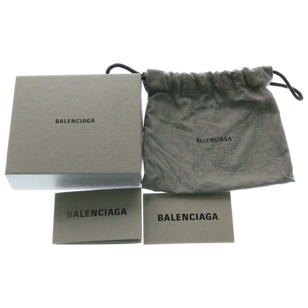 BALENCIAGA(バレンシアガ) グラフィティデザイン レザー 二つ折り財布 ウォレット ブラック