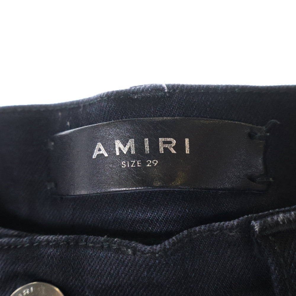 AMIRI(アミリ) ×PLAYBOY MAGAZINE JEANS スキ二ーデニムパンツ マガジン ジーンズ ブラック