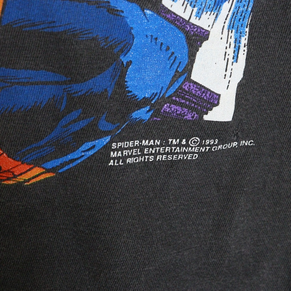 VINTAGE(ヴィンテージ) SPIDERMAN S/S スパイダーマンプリント 半袖Tシャツ カットソー グレー