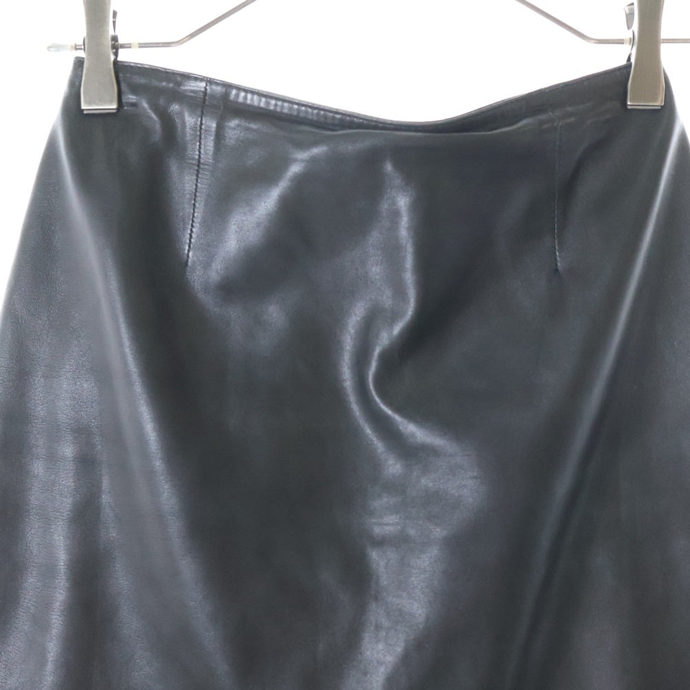 CHROME HEARTS(クロムハーツ) ハーフダガージップ レザースカート ブラック レディース