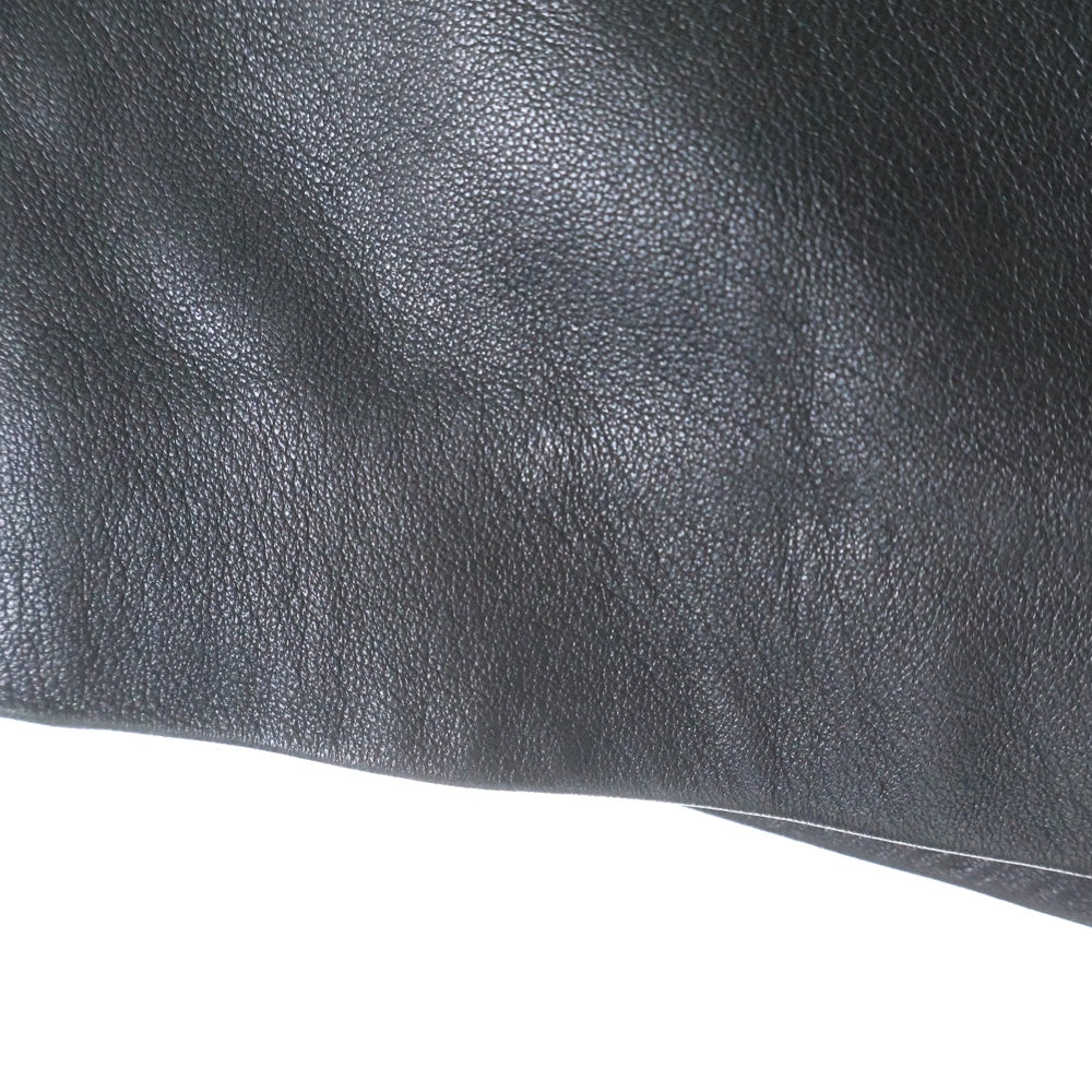 CHROME HEARTS(クロムハーツ) ハーフダガージップ レザースカート ブラック レディース