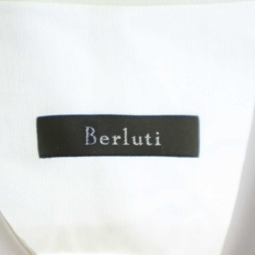 Berluti(ベルルッティ) 比翼ボタン 長袖シャツ ホワイト