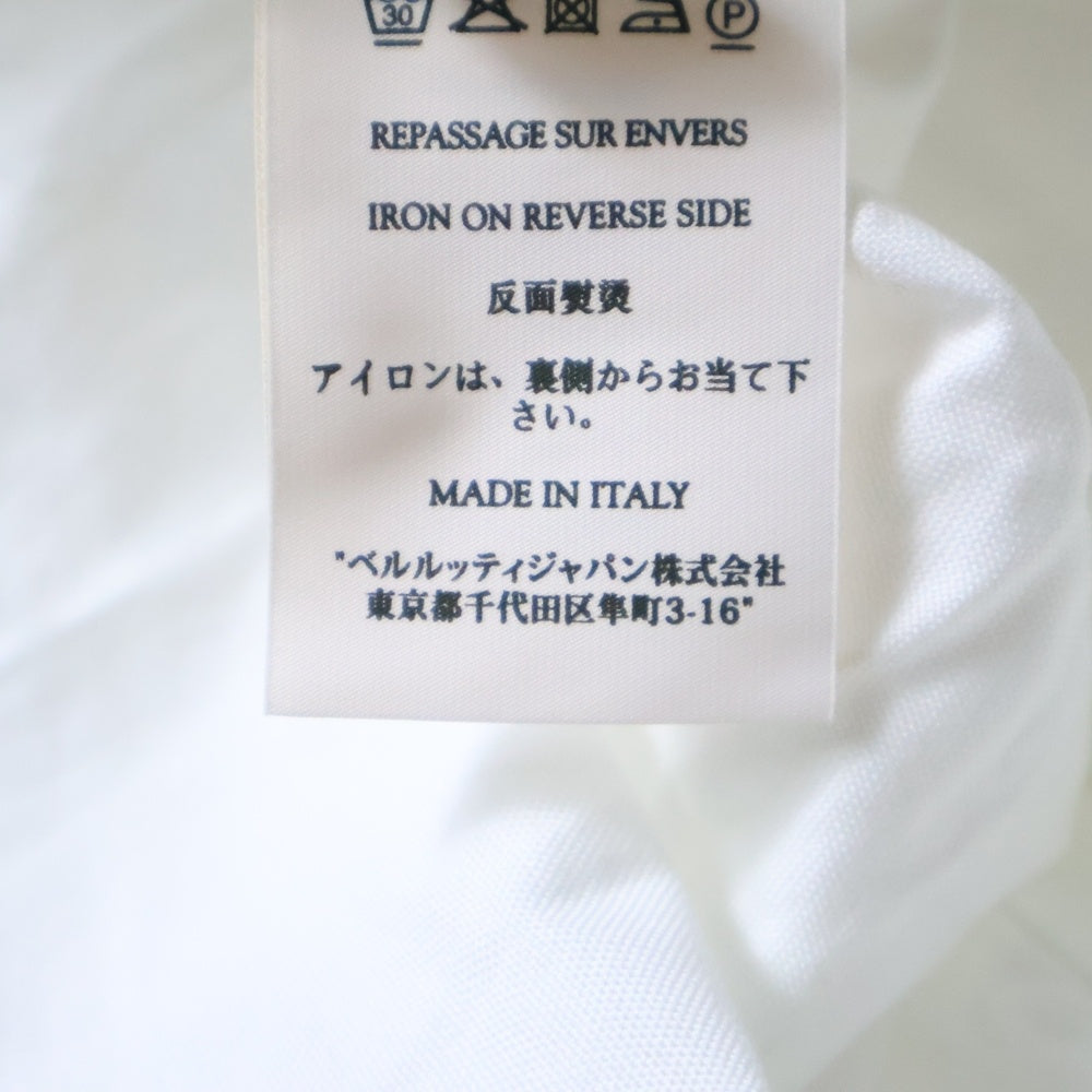 Berluti(ベルルッティ) 比翼ボタン 長袖シャツ ホワイト