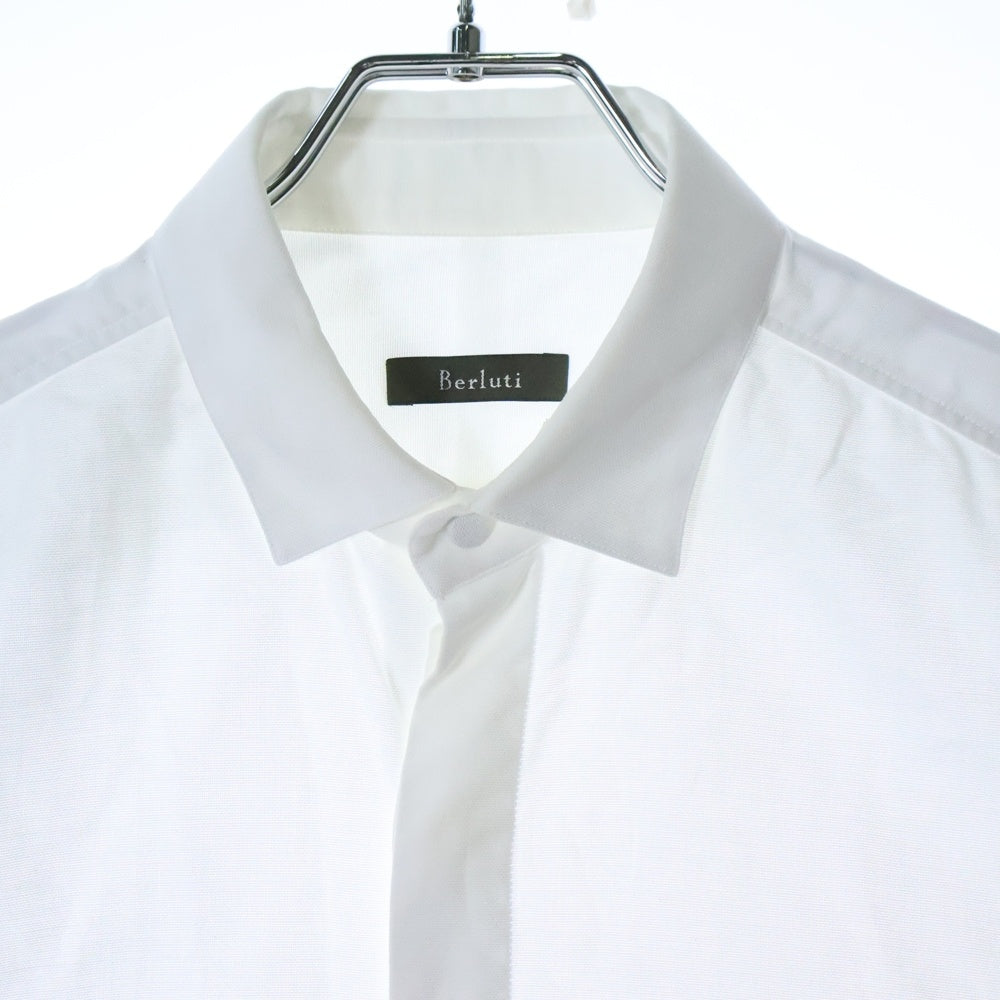 Berluti(ベルルッティ) 比翼ボタン 長袖シャツ ホワイト