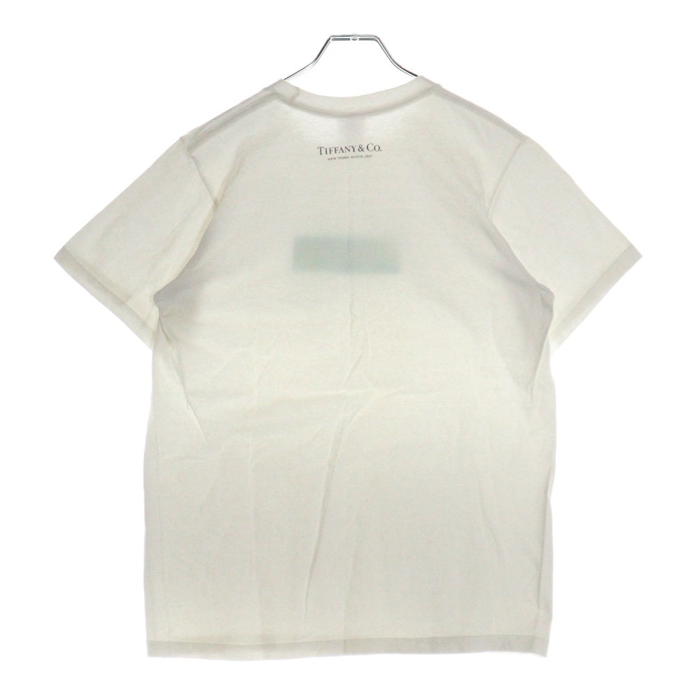 SUPREME(シュプリーム) 21AW×TIFFANY&Co.Box Logo Tee ティファニー ボックスロゴプリント半袖Tシャツ カットソー ホワイト