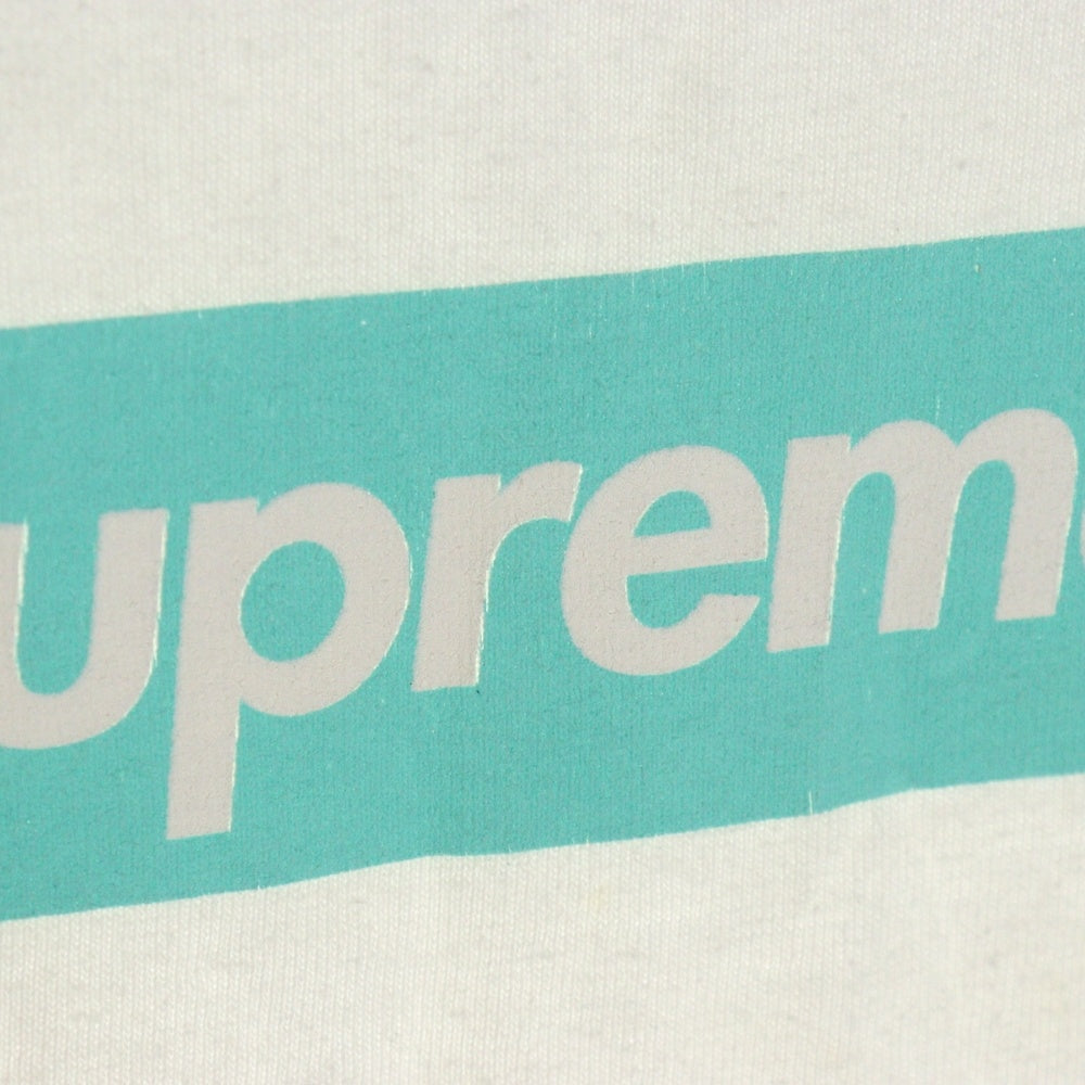 SUPREME(シュプリーム) 21AW×TIFFANY&Co.Box Logo Tee ティファニー ボックスロゴプリント半袖Tシャツ カットソー ホワイト