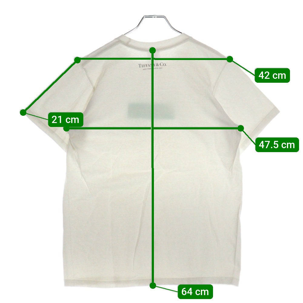 SUPREME(シュプリーム) 21AW×TIFFANY&Co.Box Logo Tee ティファニー ボックスロゴプリント半袖Tシャツ カットソー ホワイト