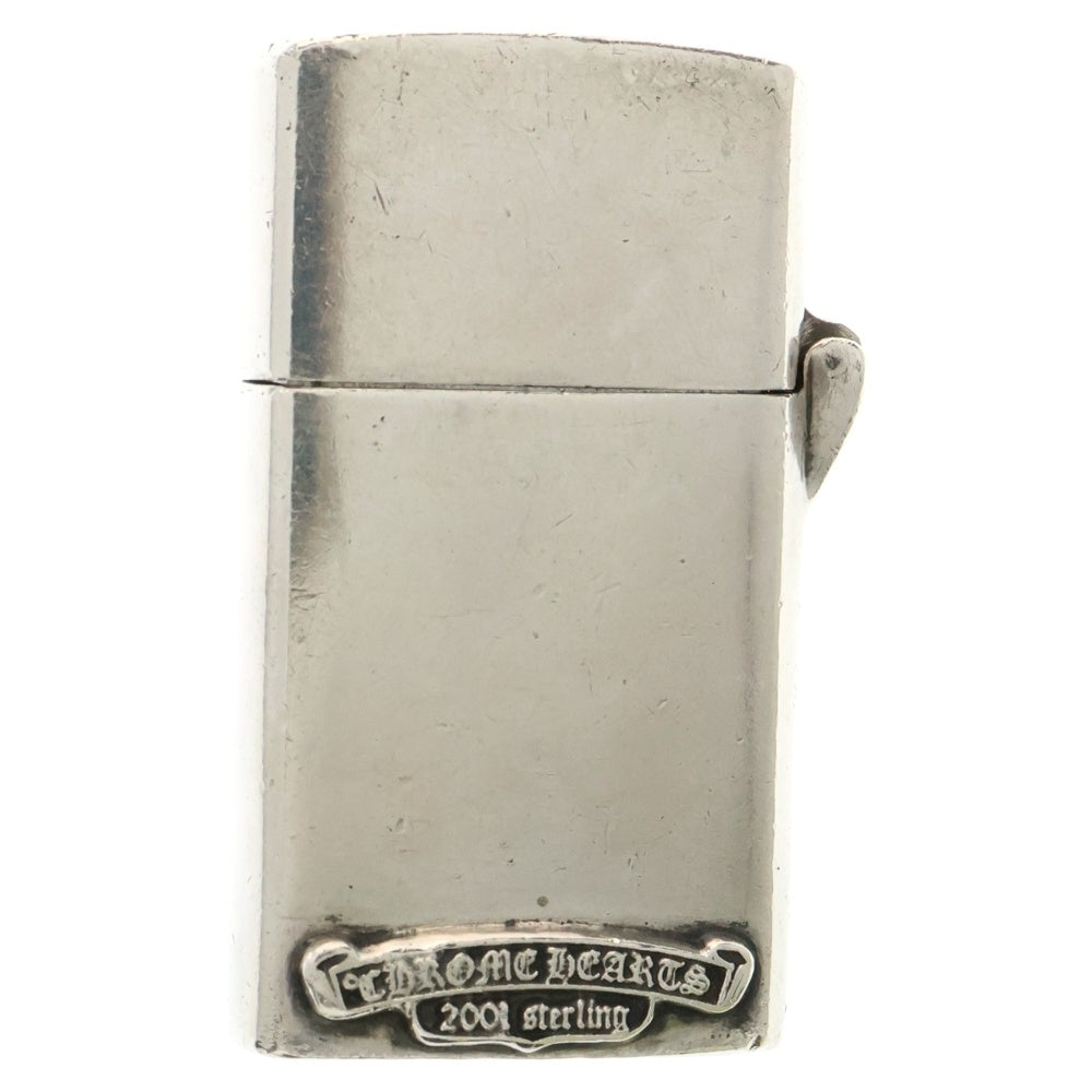 CHROME HEARTS(クロムハーツ) ZIPPO LIGHTERZ-V2 スモールCHクロスナロージッポライター シルバー
