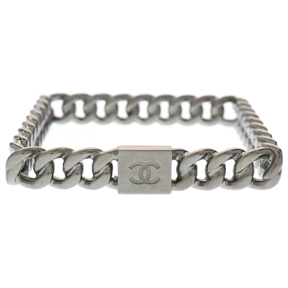 CHANEL(シャネル) ココマーク チェーンリンク スクエアバングル ブレスレット B15 P シルバー