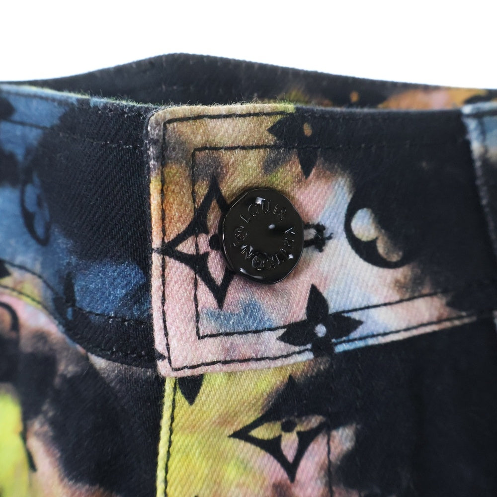 LOUIS VUITTON(ルイヴィトン) 21AW PRINTED MONOGRAM TIE DYE CARGO DENIM RM2129 H98 HLD10W プリンテッド モノグラム タイダイ デニム カーゴパンツ マルチ