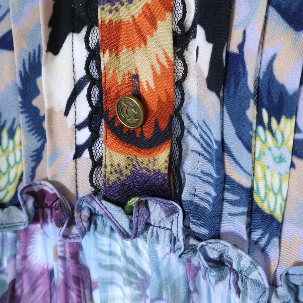 COACH(コーチ) 19AW × Kaffe Fassett Patchwork Dress Print ケイフ ファセット パッチワークドレス ワンピース マルチ レディース