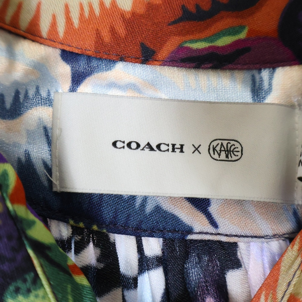COACH(コーチ) 19AW × Kaffe Fassett Patchwork Dress Print ケイフ ファセット パッチワークドレス ワンピース マルチ レディース