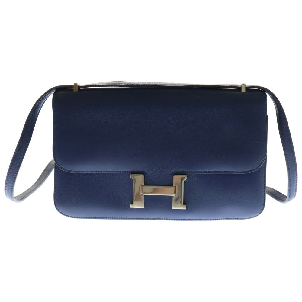 HERMES(エルメス) コンスタンス3 エラン レザーショルダーバッグ T刻印 ブルー