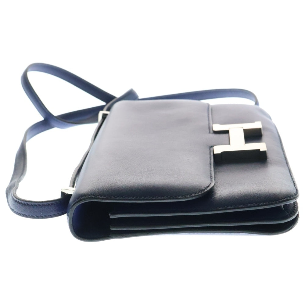 HERMES(エルメス) コンスタンス3 エラン レザーショルダーバッグ T刻印 ブルー