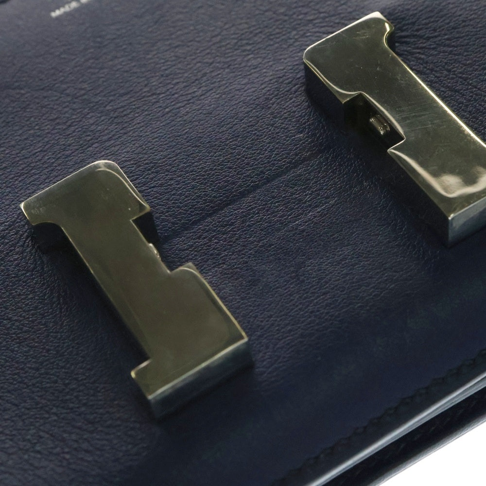 HERMES(エルメス) コンスタンス3 エラン レザーショルダーバッグ T刻印 ブルー