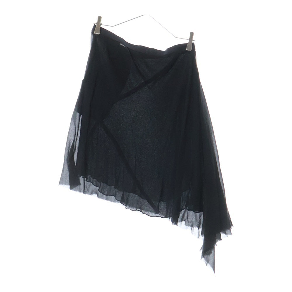 Rick Owens(リックオウエンス) 12SS NASKA アシンメトリースカート ブラック レディース