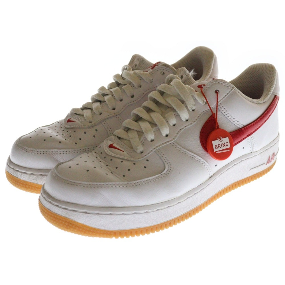 NIKE(ナイキ) AIR FORCE 1 LOW RETRO DJ3911-102 エアフォース ローカットスニーカー ホワイト/レッド US8/26.0cm