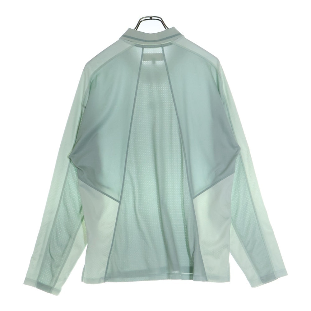 KITH(キス) LS PANELLED OTTO TEE パネルオットージャージー長袖ポロシャツ グリーン