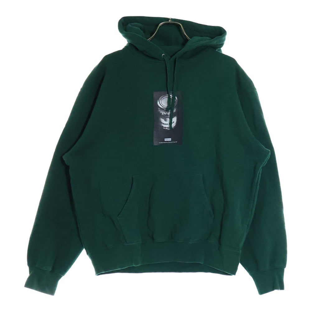 SUPREME(シュプリーム) 24SS Soup Can Hooded Sweatshirt スープカンプルオーバーフーディーパーカー グリーン