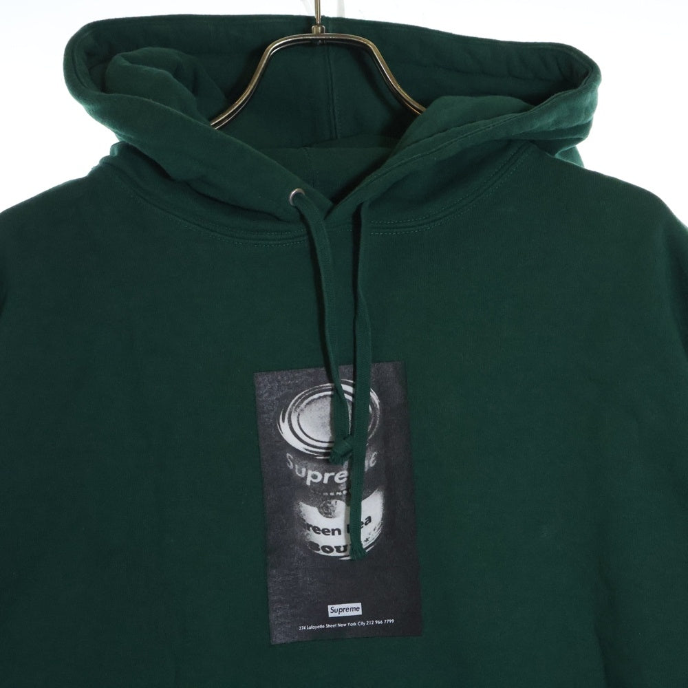 SUPREME(シュプリーム) 24SS Soup Can Hooded Sweatshirt スープカンプルオーバーフーディーパーカー グリーン