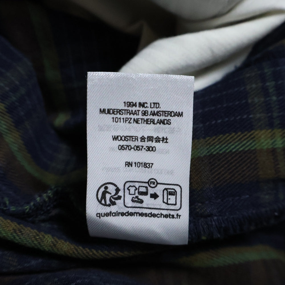 SUPREME(シュプリーム) 23SS Work Pant Navy Plaid チェック柄ワークパンツ ネイビー/グリーン