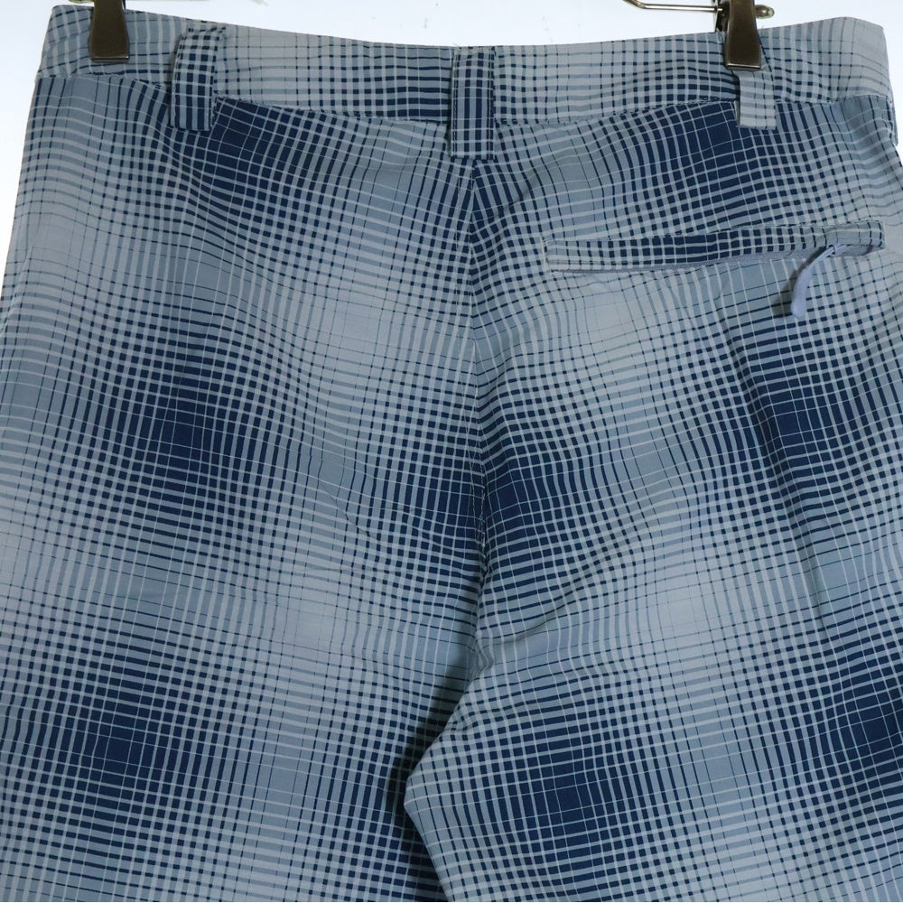 Palace Skateboards(パレススケートボーズ) 24SS BARE LEVELS TROUSER ベアレベルズチェック柄トラウザーズパンツ ブルー