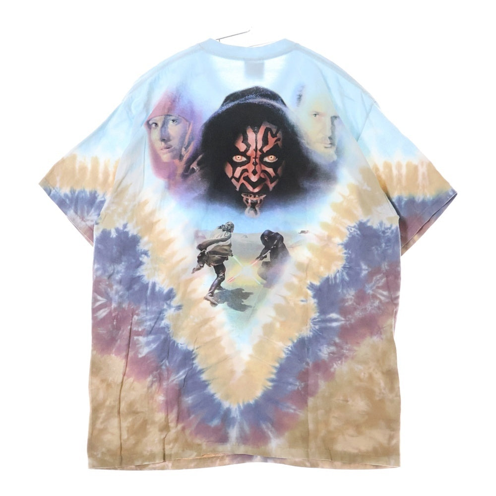 VINTAGE(ヴィンテージ) 90s VINTAGE STAR WARS Episode 1 スターウォーズ エピソード1 タイダイプリント半袖Tシャツ カットソー ブルー/マルチ
