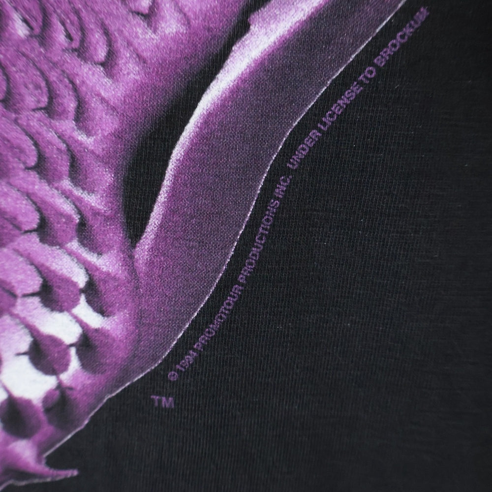VINTAGE(ヴィンテージ) 90s VINTAGE ROLLING STONES SPIKE TONGUE ローリングストーンズ スパイクタン プリント半袖Tシャツ カットソー ブラック