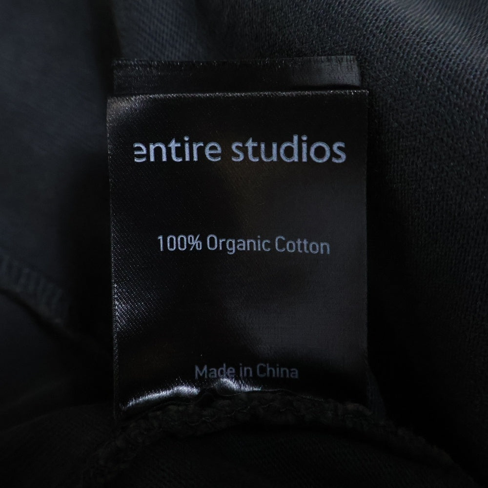 entire studios(エンタイア スタジオ) HEAVY DART SHORT SLEEVE TEE ヘビーダート 半袖Tシャツ ブラック ES2487