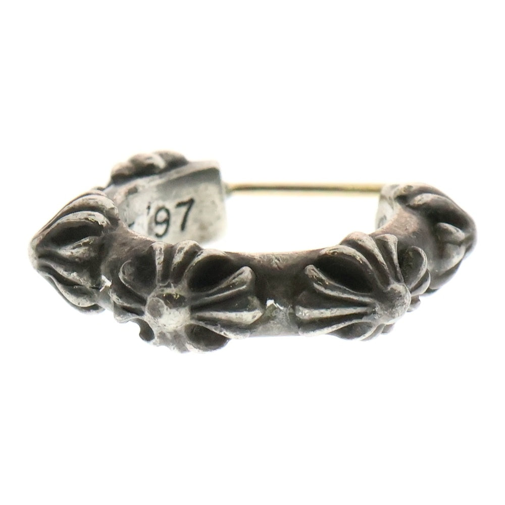CHROME HEARTS(クロムハーツ) HOOP CROSS クロスバンド フープピアス シルバー BCA100