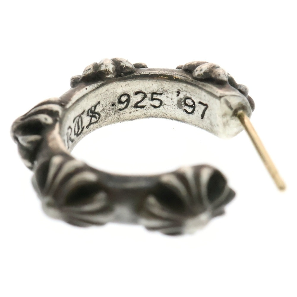 CHROME HEARTS(クロムハーツ) HOOP CROSS クロスバンド フープピアス シルバー BCA100