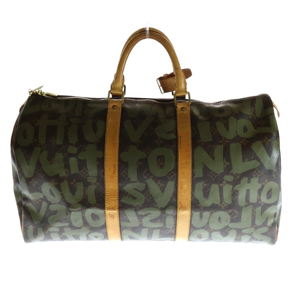 LOUIS VUITTON(ルイヴィトン) モノグラム グラフィティ キーポル50 ボストンバッグ M92196 カーキ/ブラウン