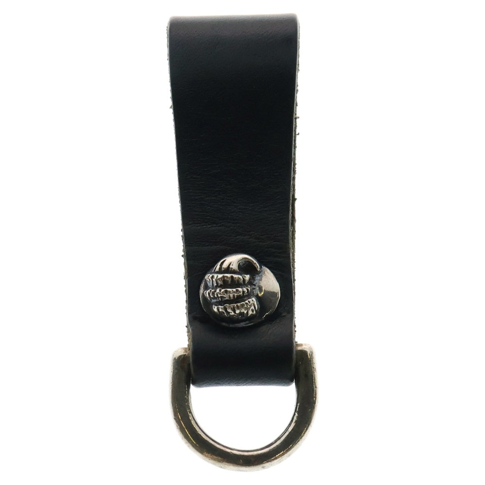 CHROME HEARTS(クロムハーツ) BELT LOOP D RING Dリング クロウボールベルトループ ブラック/シルバー