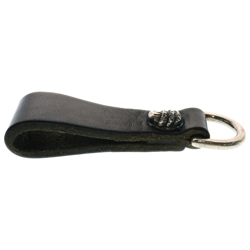 CHROME HEARTS(クロムハーツ) BELT LOOP D RING Dリング クロウボールベルトループ ブラック/シルバー